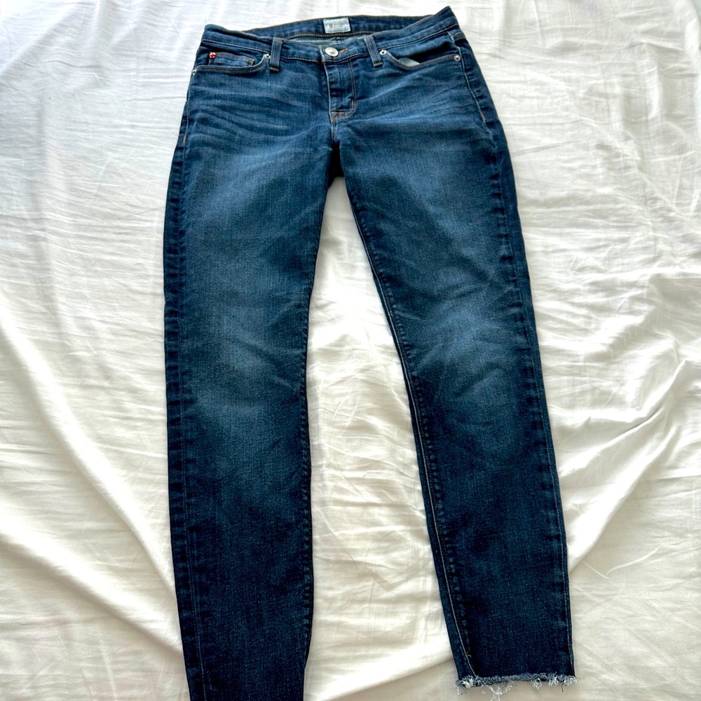 Hudson jeans with ripped hem
